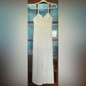 SHEIN White Top with Black Logo Tag